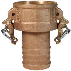 Brass Boss-Lock™ Type C Coupler x Hose Shank